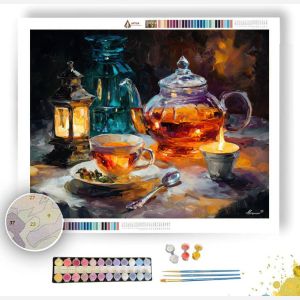 TEA BY LAMPLIGHT - Paint by Numbers Full Kit