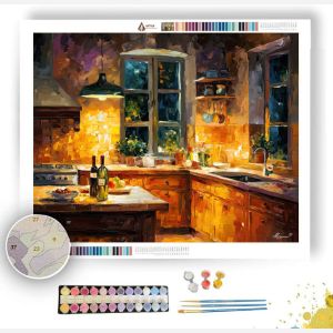 WARM KITCHEN DUSK - Paint by Numbers Full Kit