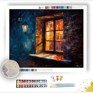 WINDOWLIGHT NIGHT - Paint by Numbers Full Kit
