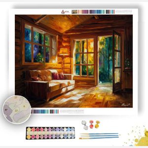 WOODEN ROOM GLOW - Paint by Numbers Full Kit