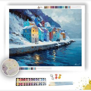 COASTAL QUIET VILLAGE - Paint by Numbers Full Kit