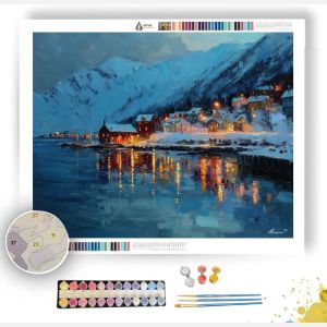 HILLSIDE NORTHERN REINDEER - Paint by Numbers Full Kit