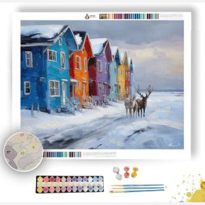 QUIET LIVING REINDEER - Paint by Numbers Full Kit
