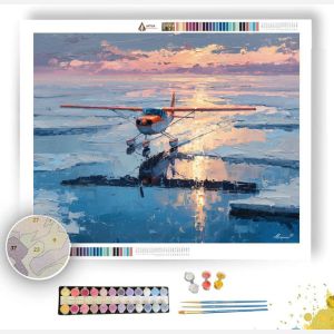 COLD NORTHERN LINE - Paint by Numbers Full Kit