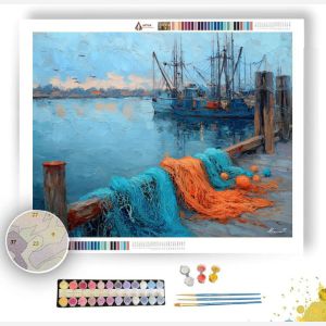 QUIET COLD WAVES - Paint by Numbers Full Kit