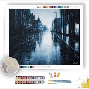 BLUE RAIN REFRACTION - Paint by Numbers Full Kit