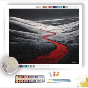 CRIMSON THREAD WAY B&W - Paint by Numbers Full Kit