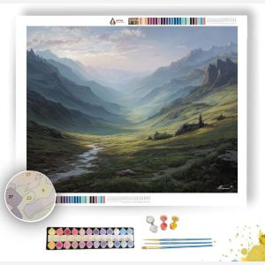 FADED LIGHT VALLEY - Paint by Numbers Full Kit