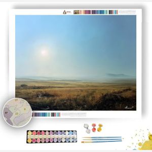 MORNING HAZE OVER PLAINS - Paint by Numbers Full Kit