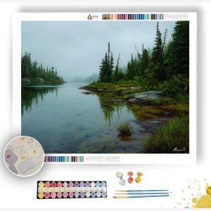 SILENT LAKE EDGE - Paint by Numbers Full Kit