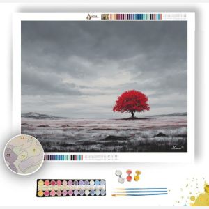 SOLITARY COLOR REMNANT B&W - Paint by Numbers Full Kit