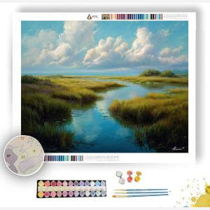 CLEAR DAY MARSHLAND - Paint by Numbers Full Kit
