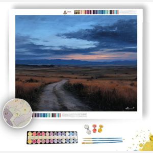 DUSK OVER OPEN LAND - Paint by Numbers Full Kit