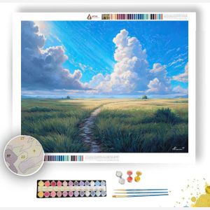 HALOED FIELD PATH - Paint by Numbers Full Kit