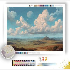 HALOED SKY FLATS - Paint by Numbers Full Kit
