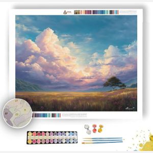 HALOED SKY MEADOW - Paint by Numbers Full Kit