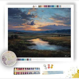 LAND AT REST EVENING - Paint by Numbers Full Kit
