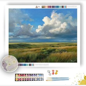 LIGHT DRIFT OVER PLAINS - Paint by Numbers Full Kit