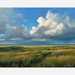 open plains,soft light,oil painting