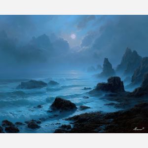 LUNAR VEIL COAST - Paint by Numbers Full Kit