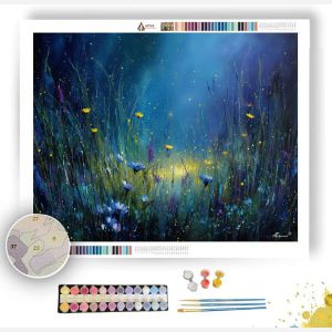 MIDNIGHT MEADOW AURA - Paint by Numbers Full Kit