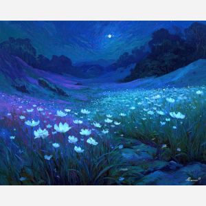 MOONBLOOM FIELD - Paint by Numbers Full Kit