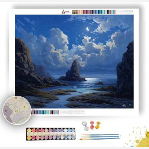 MOONQUIET COASTLINE - Paint by Numbers Full Kit