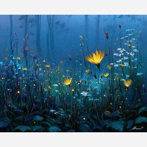 NOCTURNE MEADOW GLOW - Paint by Numbers Full Kit