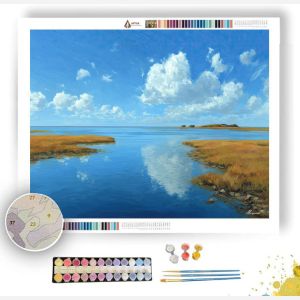 QUIET COASTAL FLATS - Paint by Numbers Full Kit