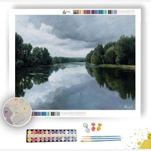 QUIET LAKE EXPANSE - Paint by Numbers Full Kit