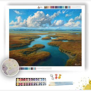 RIVER FLATS AT REST - Paint by Numbers Full Kit