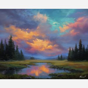 SKYBRIGHT BASIN - Paint by Numbers Full Kit