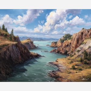 SOFTDAY COASTLINE - Paint by Numbers Full Kit