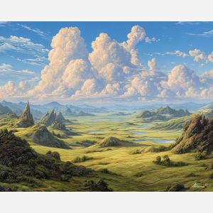 SOFTDAY LAND EXPANSE - Paint by Numbers Full Kit