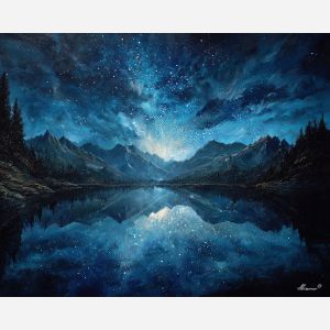 STARSINK LAKE MIRROR - Paint by Numbers Full Kit