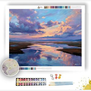 STILL SKY RIVER FLATS - Paint by Numbers Full Kit