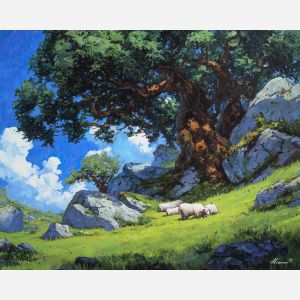 SUNREST PASTURE - Paint by Numbers Full Kit