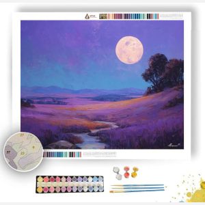 VIOLET LUNAR PASTURE - Paint by Numbers Full Kit
