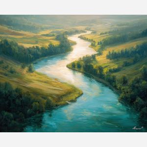 WARM CURRENT RIVER - Paint by Numbers Full Kit