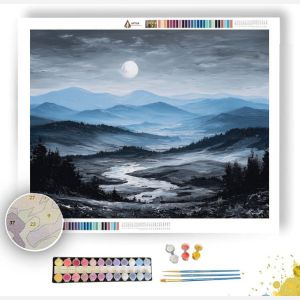 BLUE MOON RISE - Paint by Numbers Full Kit