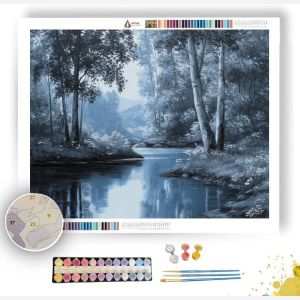 BLUE RIVER LINE B&W - Paint by Numbers Full Kit