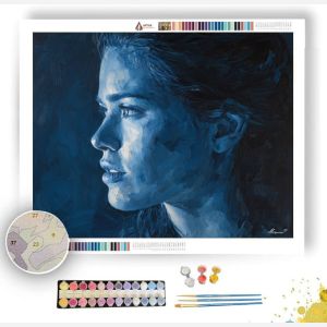 BLUE SHADOW PORTRAIT - Paint by Numbers Full Kit