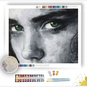 EMERALD EYE B&W - Paint by Numbers Full Kit