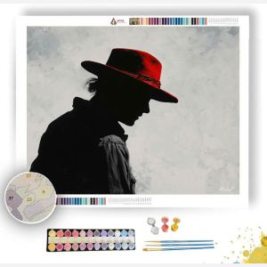 RED HAT SILHOUETTE B&W - Paint by Numbers Full Kit
