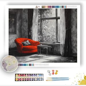 SINGLE ACCENT MEMORY B&W - Paint by Numbers Full Kit