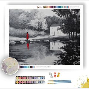 SINGLE COLOR MEMORY B&W - Paint by Numbers Full Kit