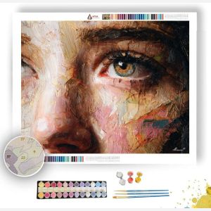 TEXTURED PORTRAIT - Paint by Numbers Full Kit