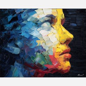 bright, tender, palette knife, oil painting, impasto, thick paint, layered pigment, scraped texture, hand painted, fine art, expressive surface, material depth, painterly, atmospheric, visual rhythm, textured painting, studio art