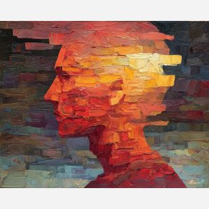 echoing, passing, palette knife, oil painting, impasto, thick paint, layered pigment, scraped texture, hand painted, fine art, expressive surface, material depth, painterly, atmospheric, visual rhythm, textured painting, studio art