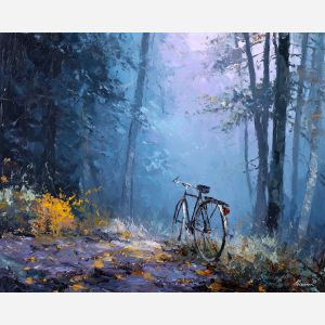 gentle, veiled, palette knife, oil painting, impasto, thick paint, layered pigment, scraped texture, hand painted, fine art, expressive surface, material depth, painterly, atmospheric, visual rhythm, textured painting, studio art